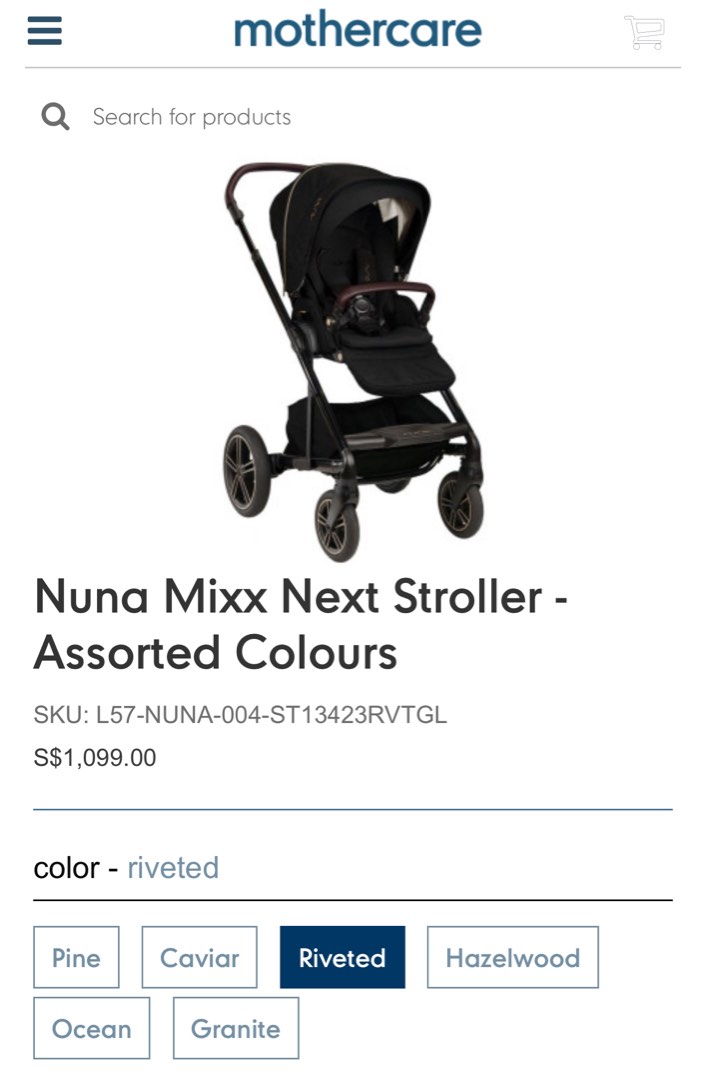 Mothercare cheap nuna mixx