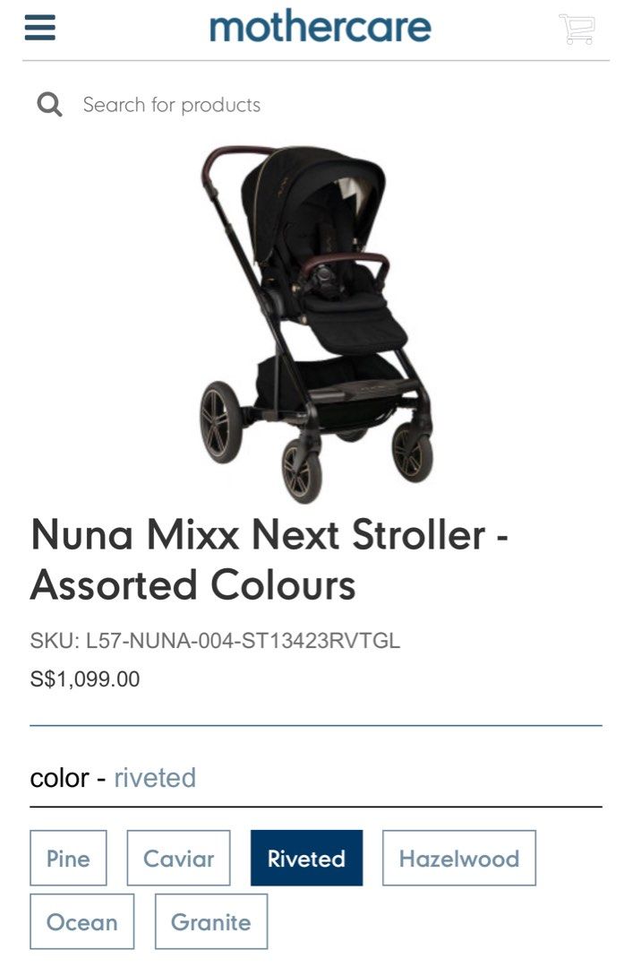 Mothercare 2025 nuna mixx