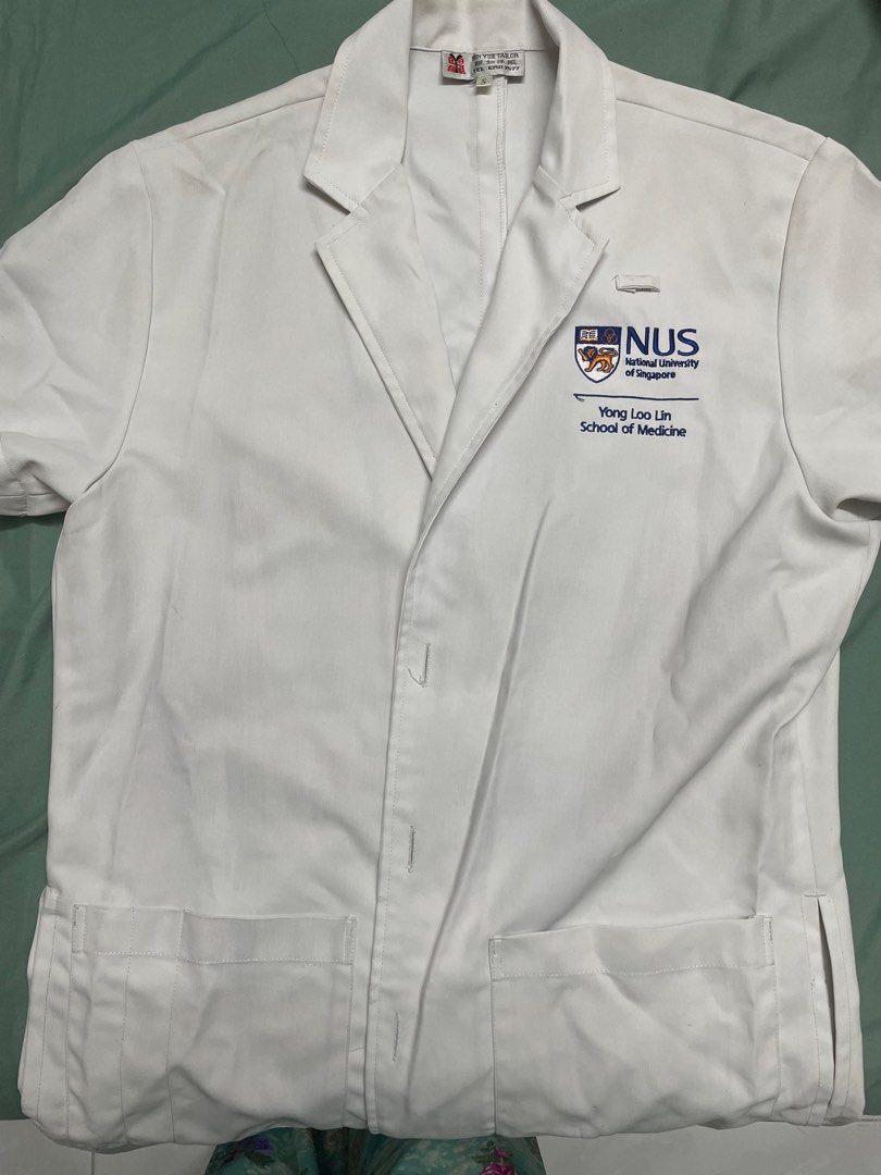 NUS white coat Small for sale