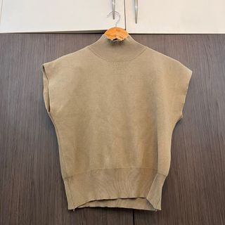 Olive mock neck top