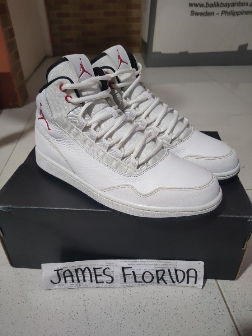 Jordan executive white sales red