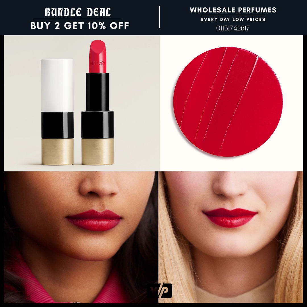 [ORIGINAL] ROUGE HERMES SATIN LIPSTICK (66 Rouge Piment), Beauty ...