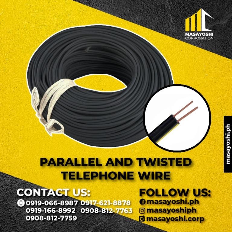 Parallel and Twisted Telephone Wire Drop Wire Electrical Wire