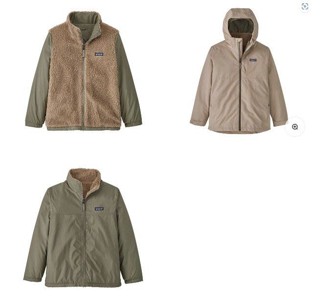 全新Patagonia kids 4-in-1 Everyday Jacket 兒童4合1外套, 男裝, 外套