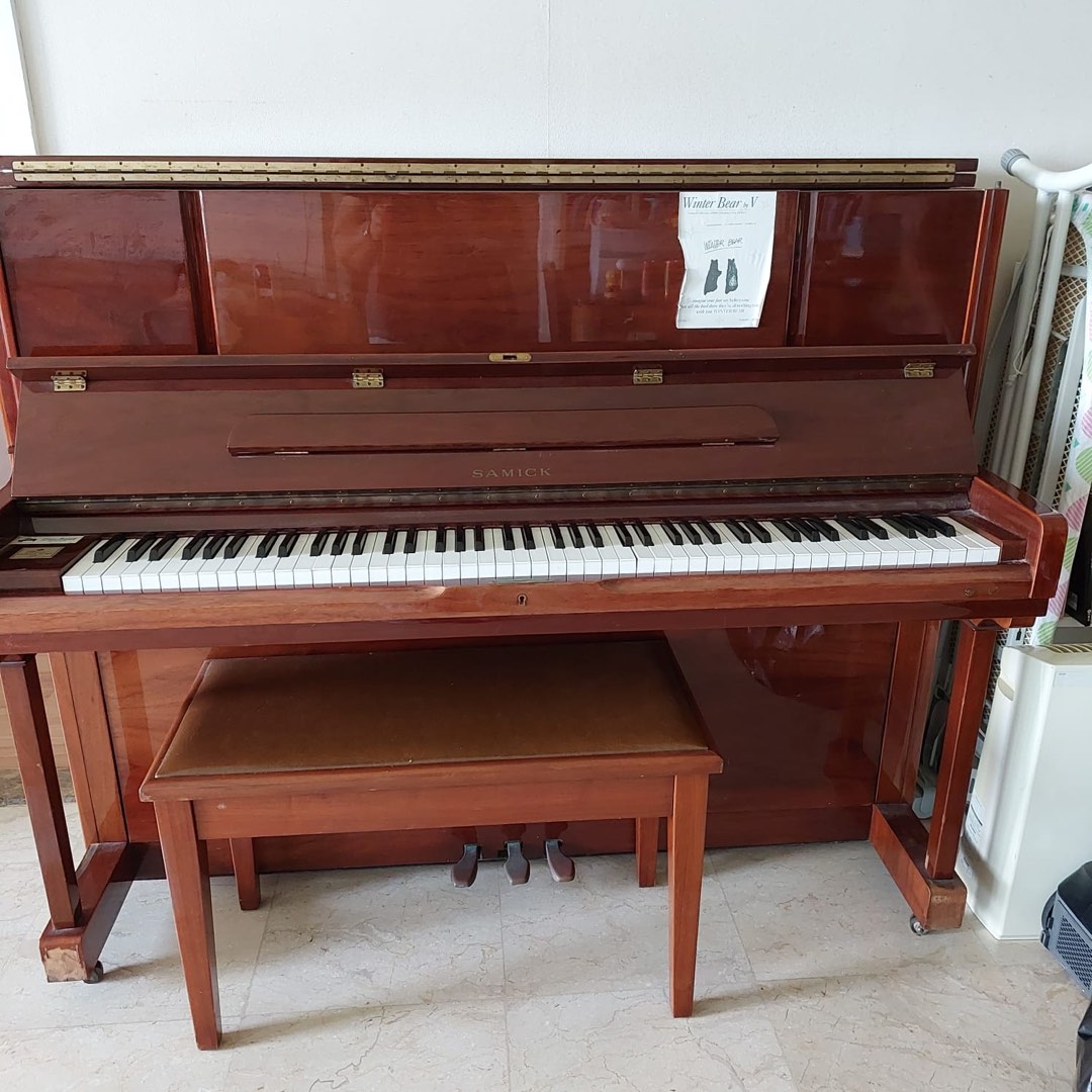 アップライトピアノ SAMICK製 JS−121 - 千葉県の家具