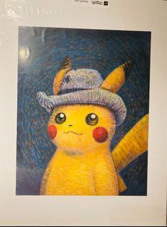 現貨即交 Pokemon x Van Gogh - Pikachu Art Print Pokémon 