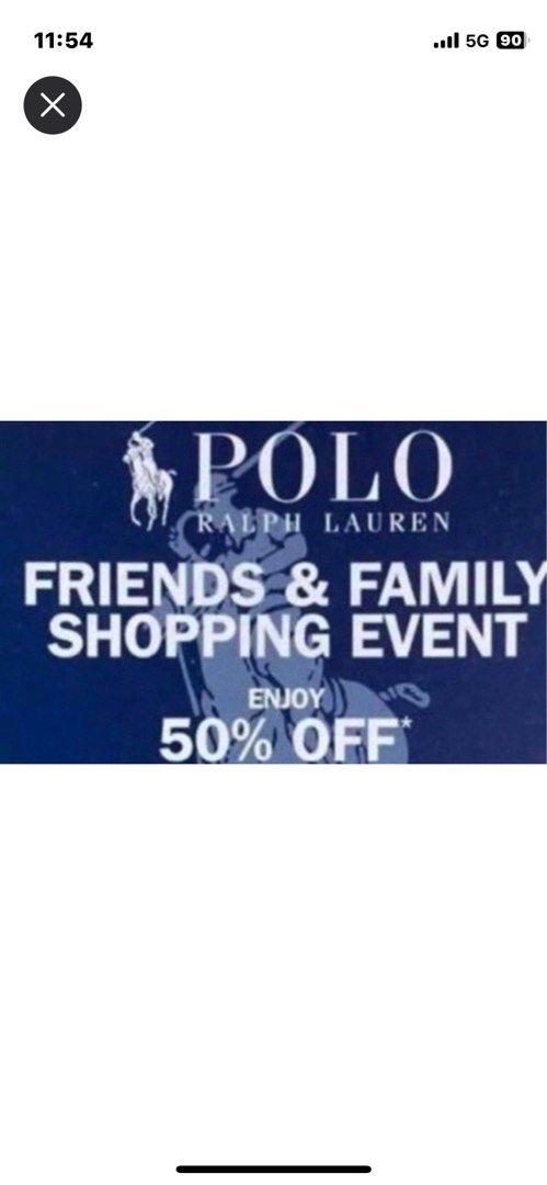 Polo ralph lauren cheap friends and family coupon