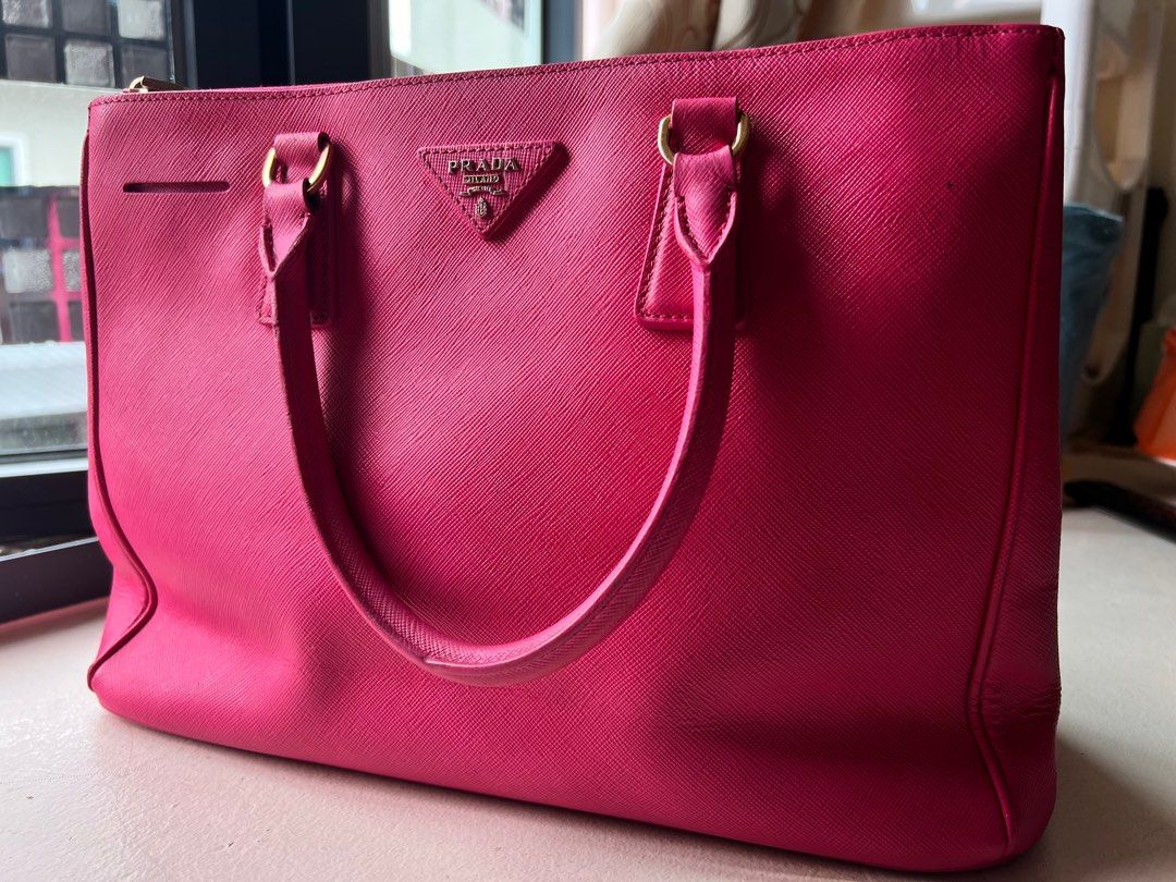 Hot pink prada bag top