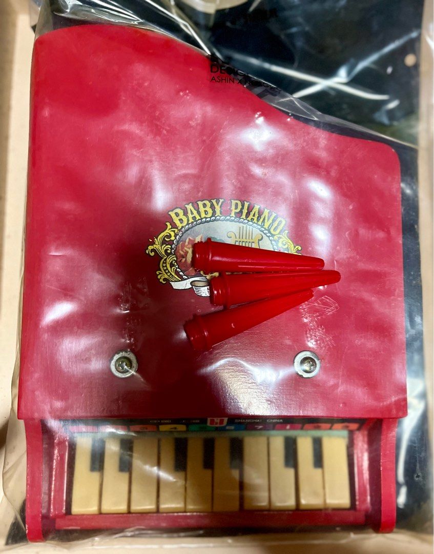 Vintage wooden toy piano on sale