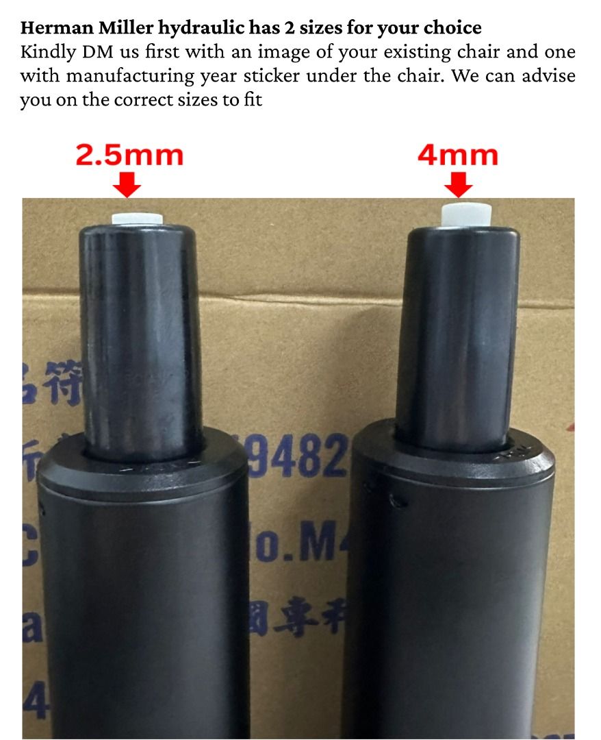 Ready Stock Herman Miller chair hydraulic gas lift heavy duty