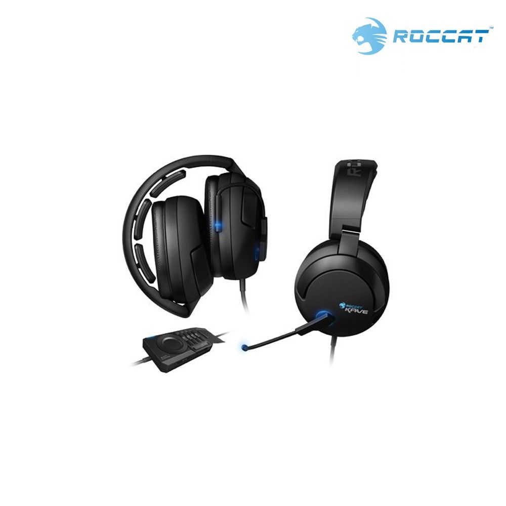 REFURBISHED Original Roccat Kave Solid 5.1 Surround Headset Black - ROC ...