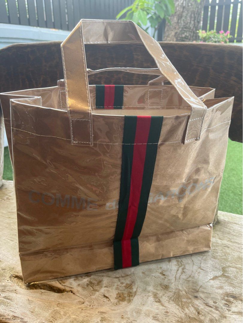 Cdg gucci pvc bag deals