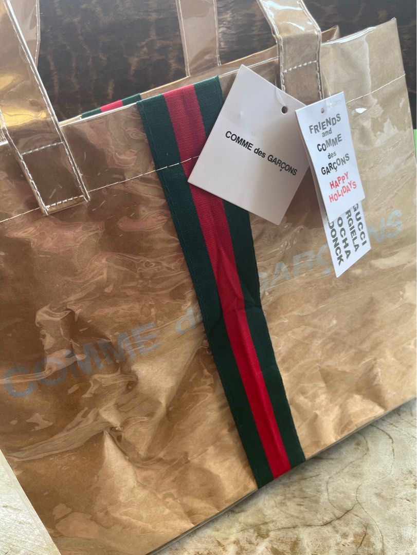 Cdg gucci pvc bag sales