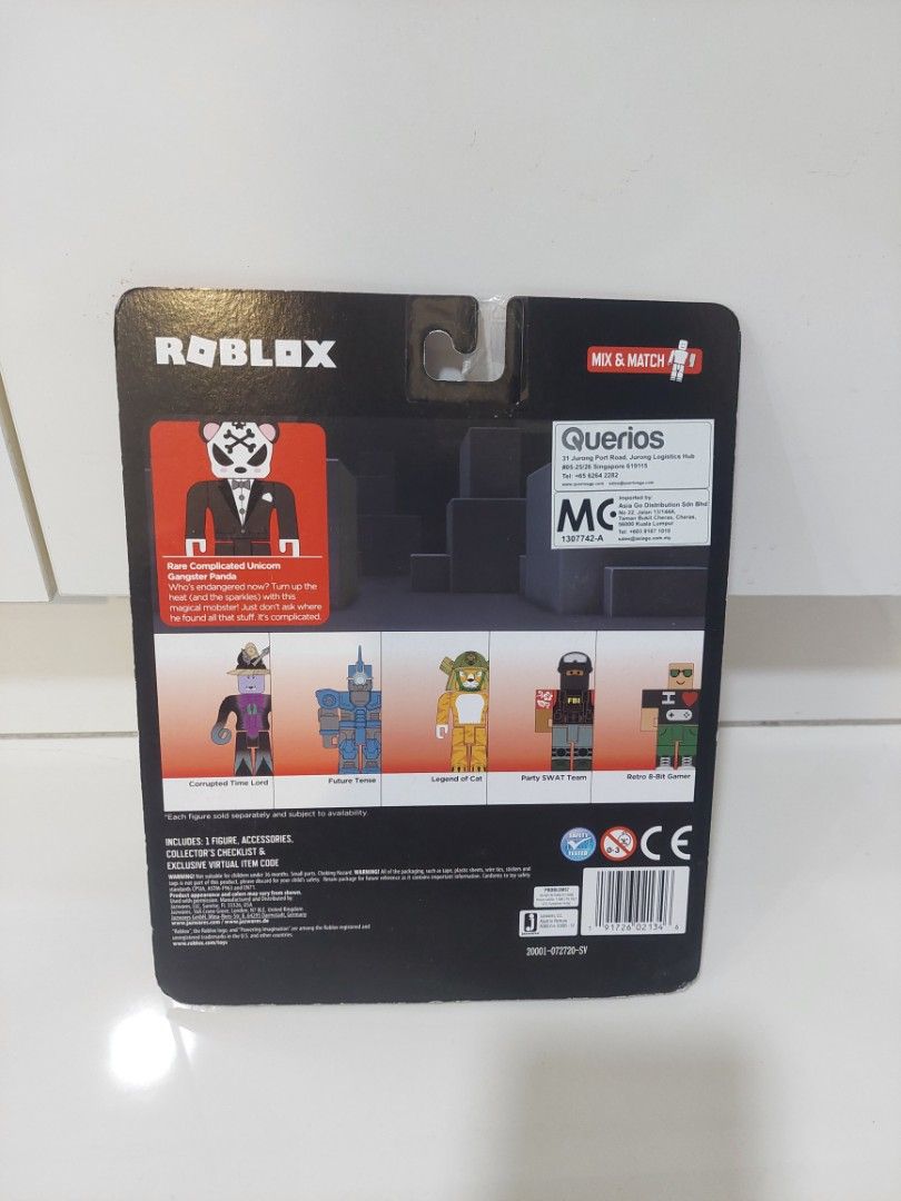 Roblox Avatar Shop Series Collection - Rare Complicated Unicorn Gangster  Panda Figure Pack [Includes Exclusive Virtual Item]