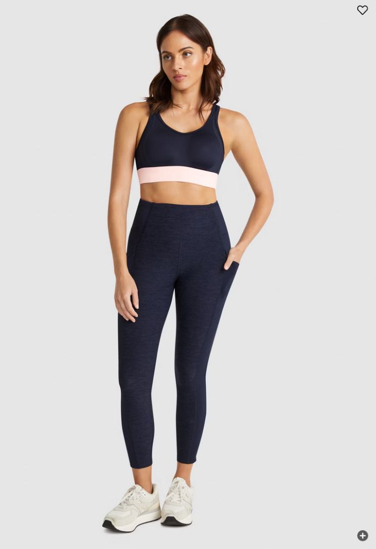 Rockwear Ankle Grazer Pocket Tights Indigo Size 6 Women s Fashion