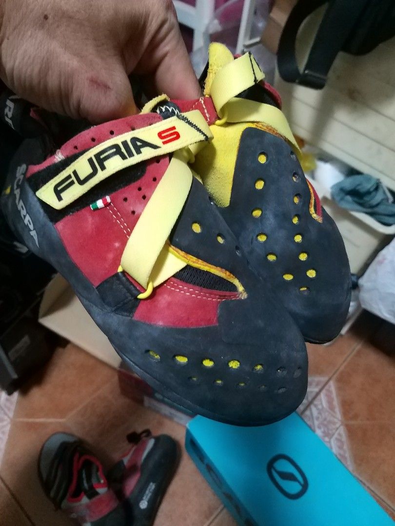 Scarpa Furia S bouldering rock climbing shoes US 7 Eur 39.5 la sportiva tenaya 5.10 ocun evolv unparallel butora