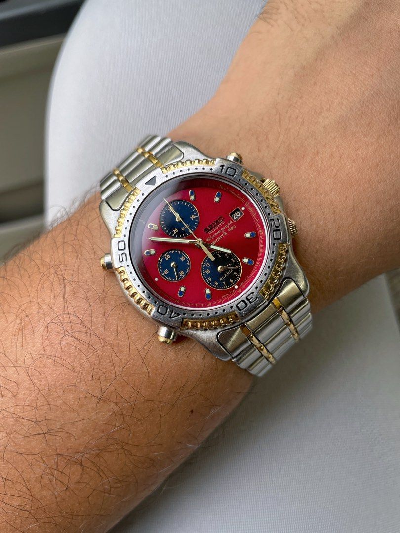 Seiko quartz chronograph top sports 150 gold