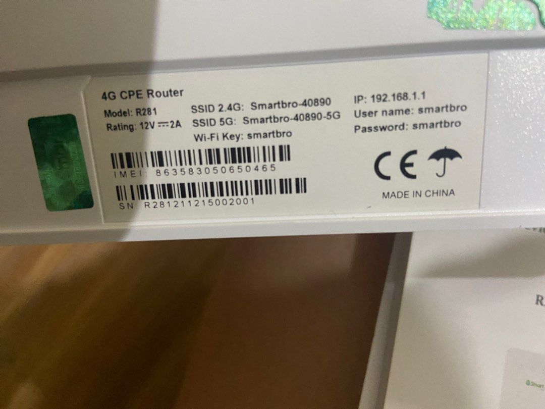 Smart Bro PLDT Wifi R281, Computers & Tech, Parts & Accessories ...