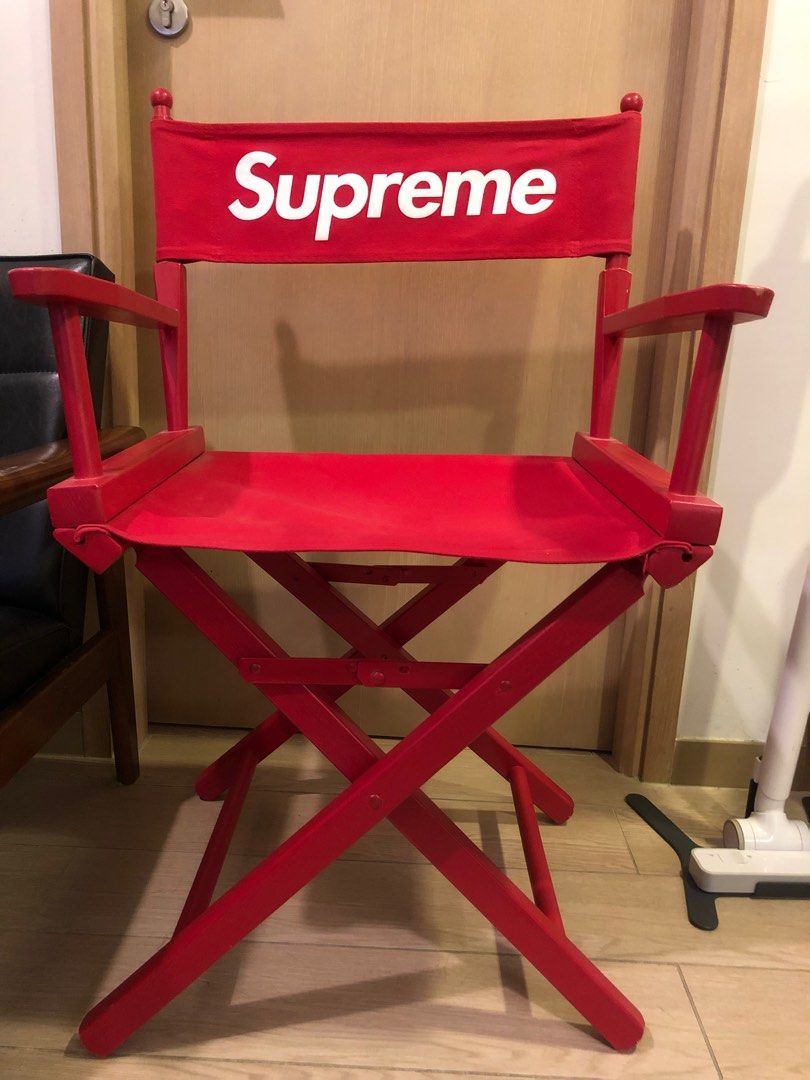 SUPREME Director's Chair Red 18” SS19.導演椅, 名牌, 飾物及配件
