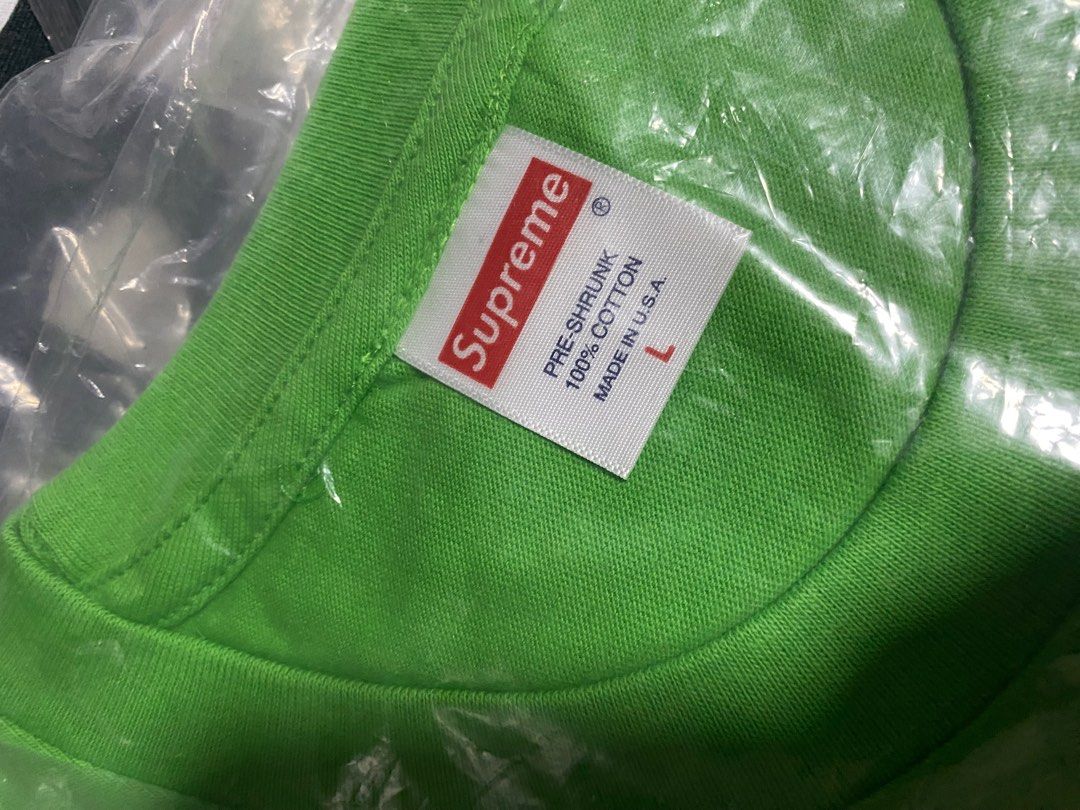 Supreme MICHAEL JACKSON TEE (Lime Green 全新Size L), 男裝, 上身及