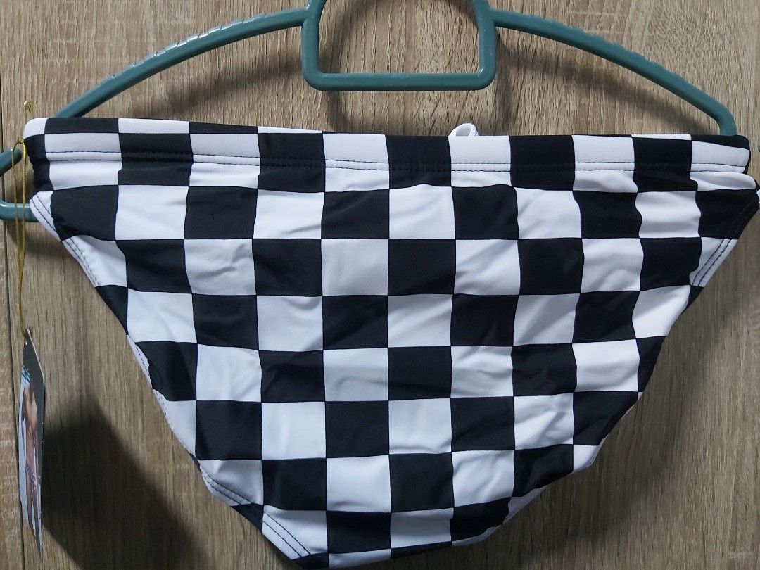 Swimming trunks checkered Men s Fashion Bottoms Swim Trunks