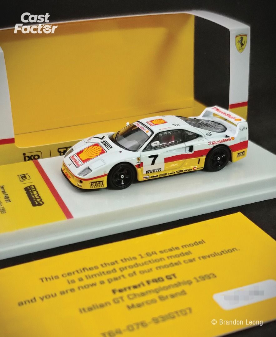Miniature Stance Hunters Ferrari F40 LM #40 - 1/64, Métal, Bleu, édition Limitée