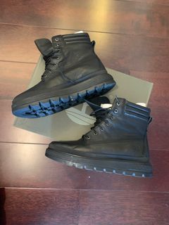 TIMBERLAND Women Black Leather Boots Waterproof 6 IN Black Full Grain