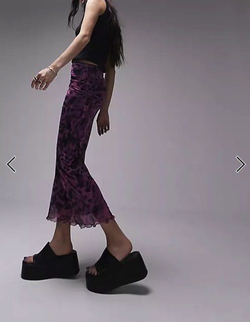 Topshop Purple Mesh Skirt Women s Fashion Bottoms Skirts on Carousell