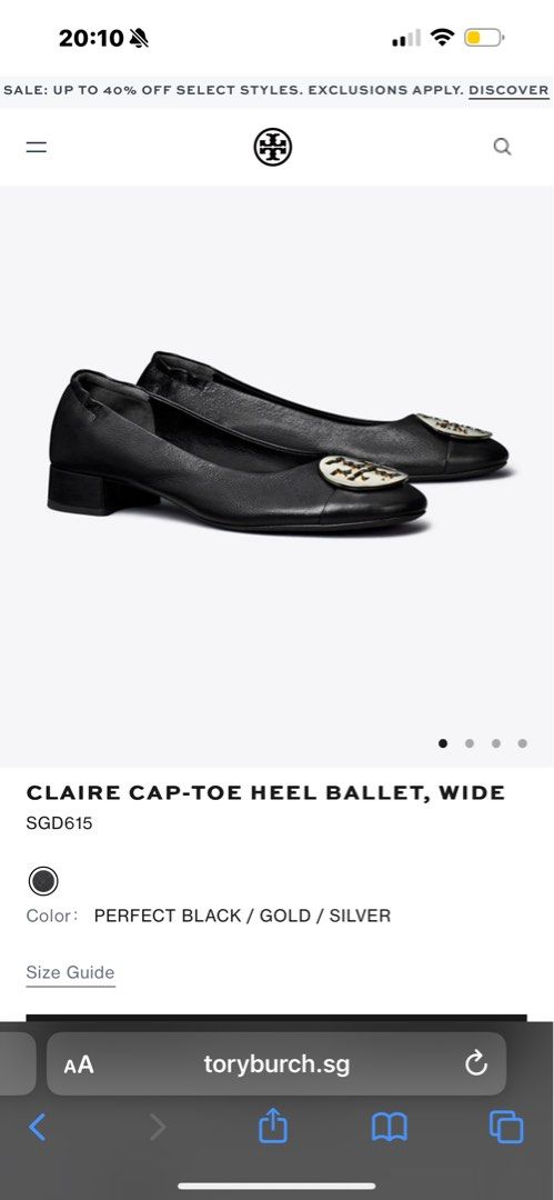 Tory burch flats size 1 sale