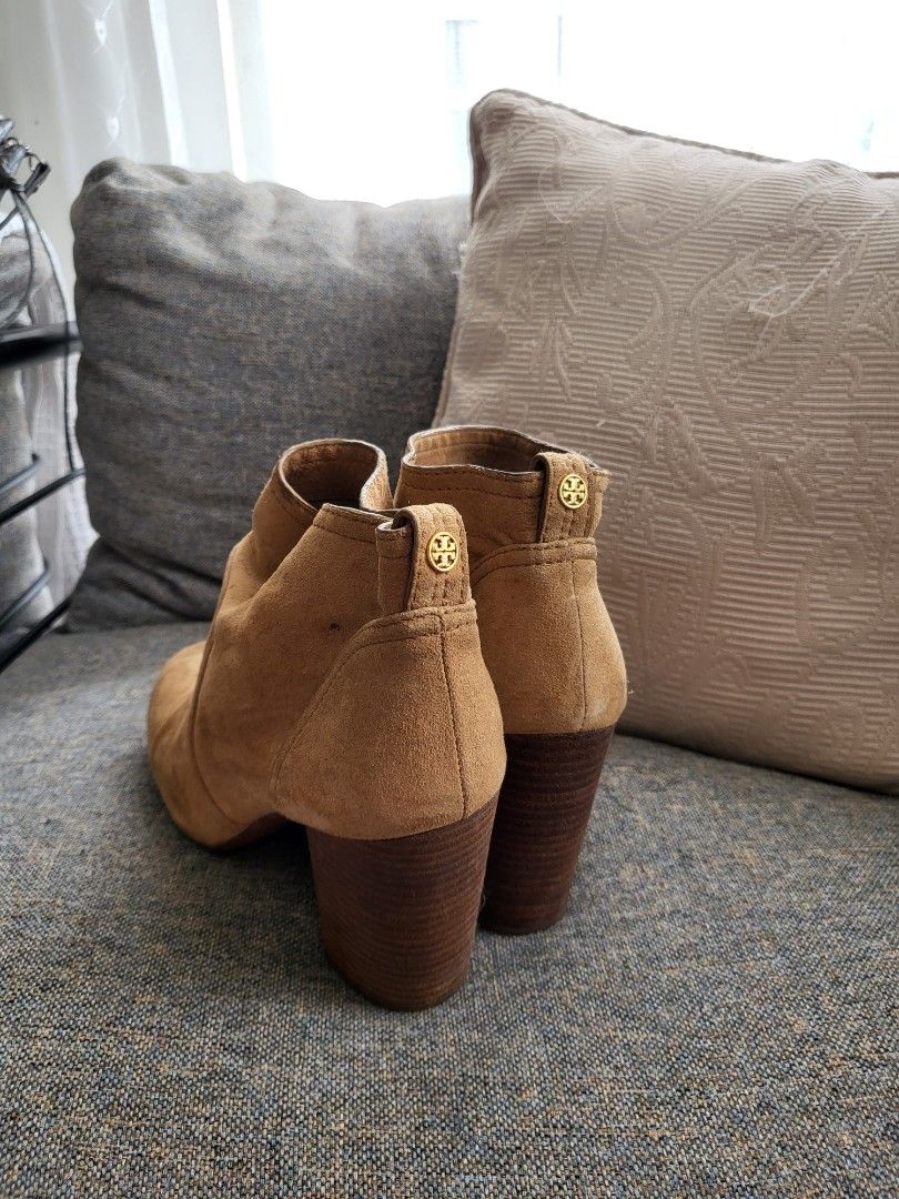 Tory burch booties suede on sale