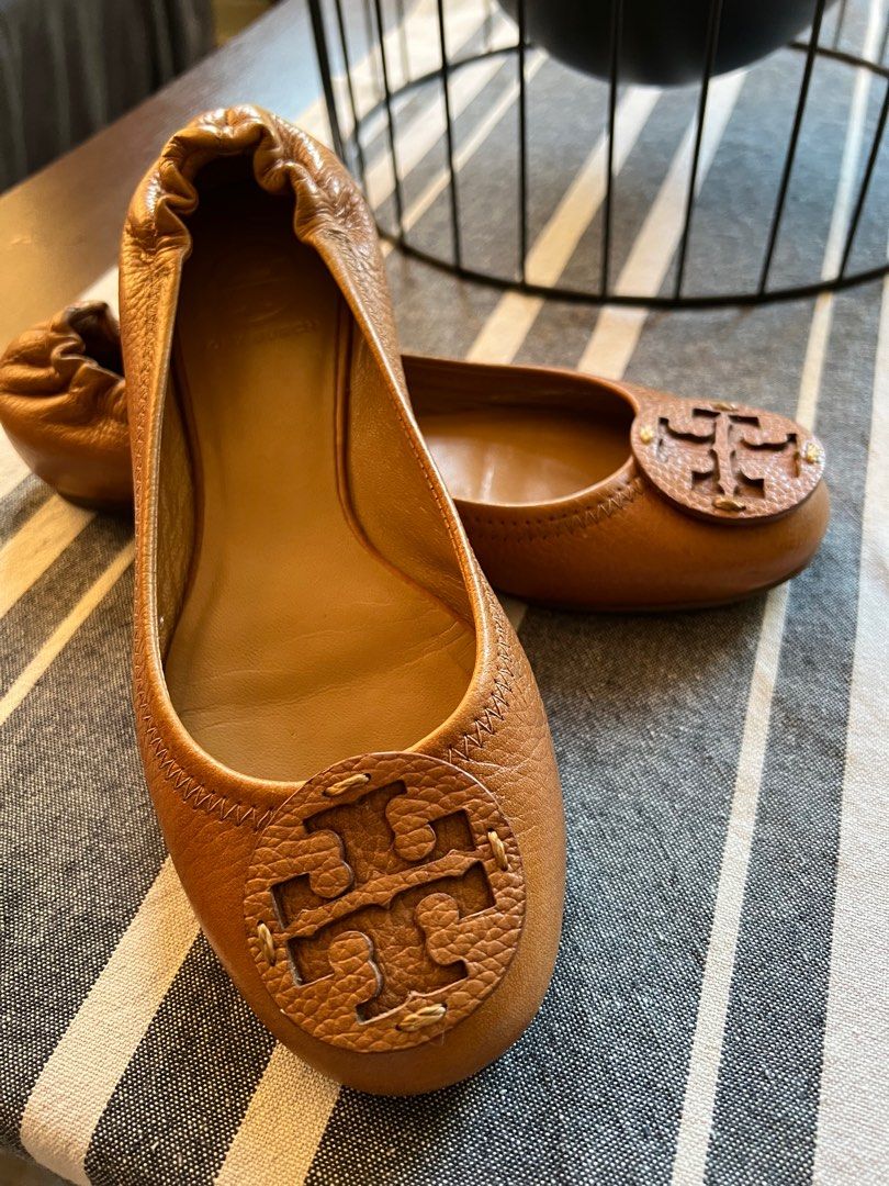 Tory burch minnie hot sale royal tan