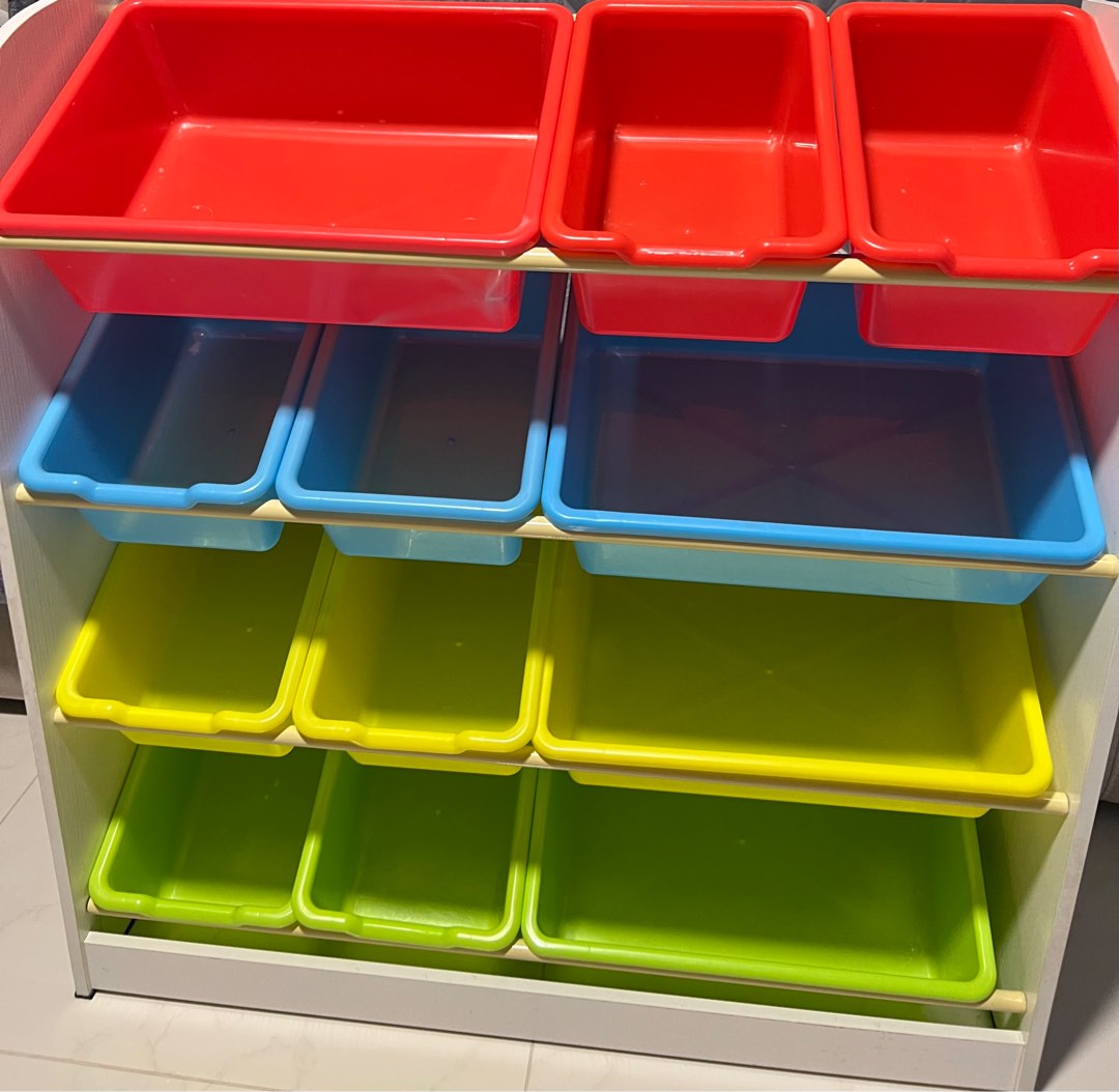 Toy rack storage rack basket, Furniture & Home Living, Home Improvement