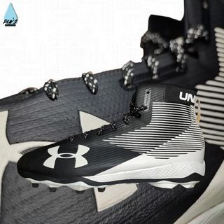UNDER ARMOUR HAMMER MC MID CLEAT BLACK WHITE  13 UK