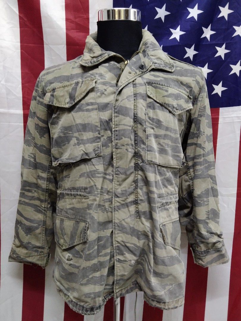 US M65 Tiger Stripe, Field Jacket, Men's Fashion, Coats, Jackets and ...