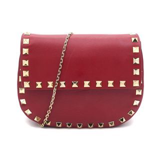 VALENTINO Rockstud on-Chain Crossbody Bag Red
