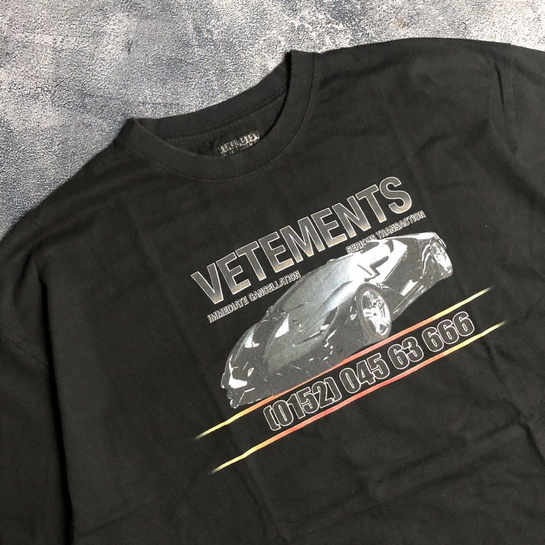 Vetements lamborghini tee top