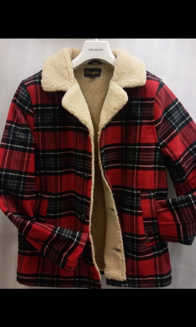 Wrangler cabin jacket clearance red check