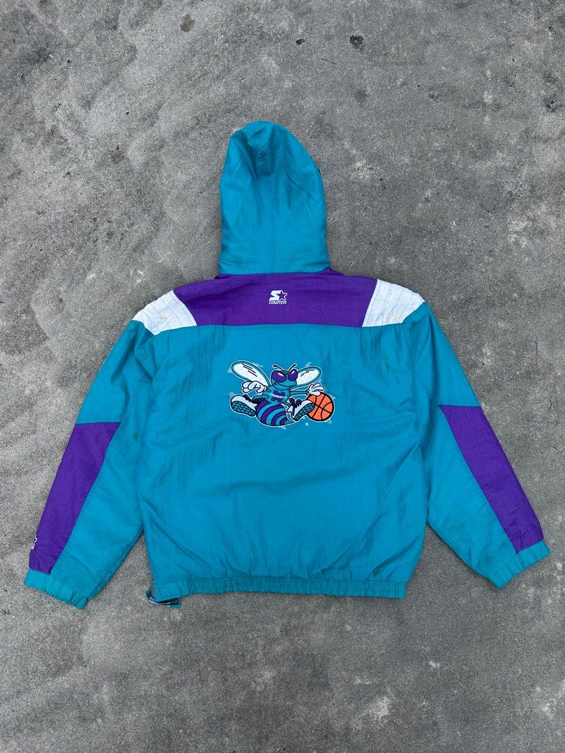 Vintage charlotte on sale hornets starter jacket