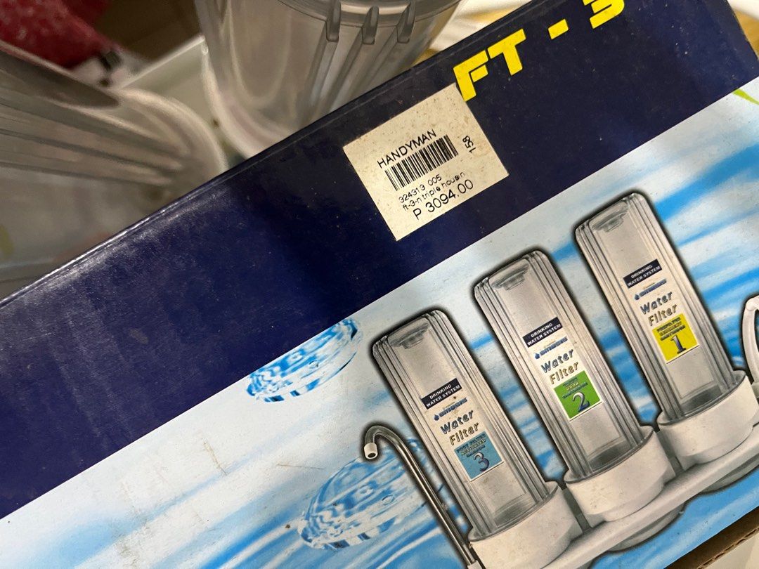 Wassernison Osmosis Water Filter Three Stages, TV & Home Appliances