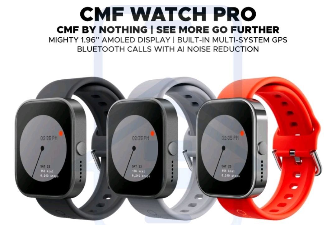 Global Version CMF by Nothing Watch Pro 1.96 AMOLED Bluetooth 5.3