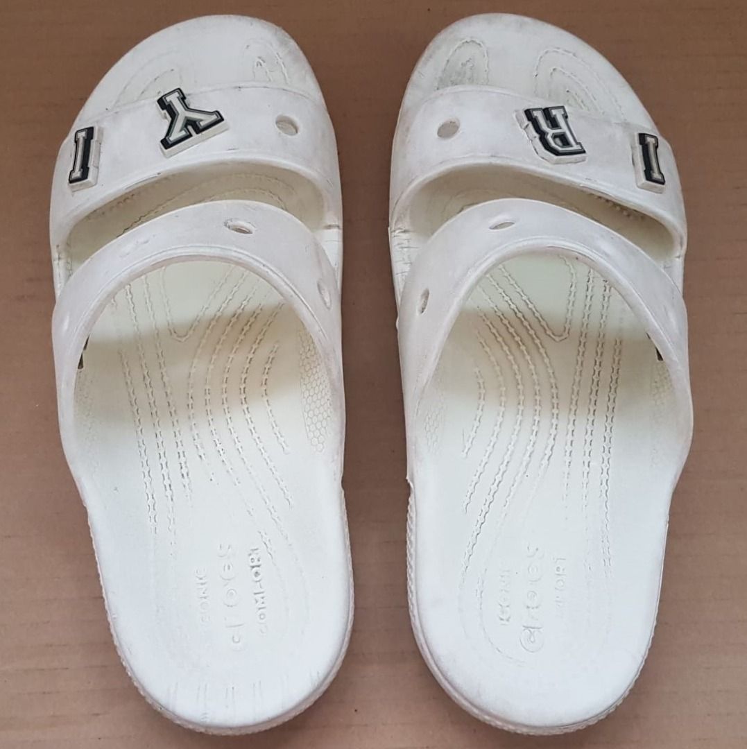Crocs white slippers sale