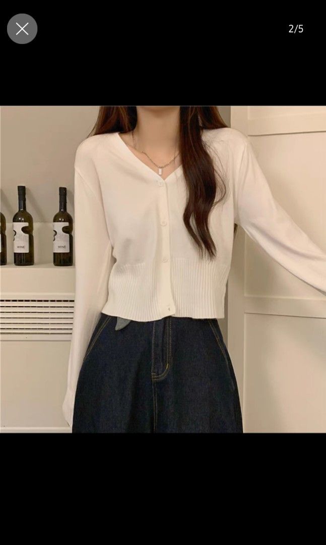 White button up cardigan sweater store