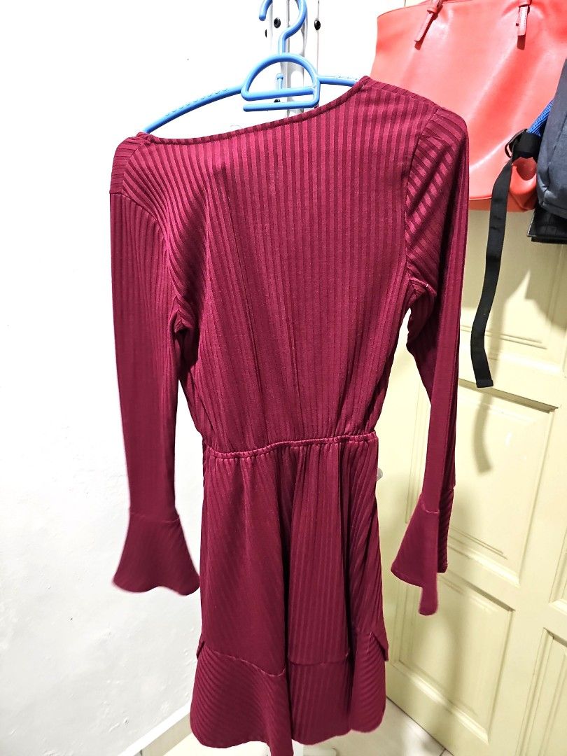 Zalora long best sale sleeve dress