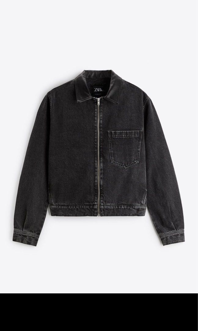 Zara Man Denim Jacket (New), Men's Fashion, Coats, Jackets and Outerwear on Carousell
