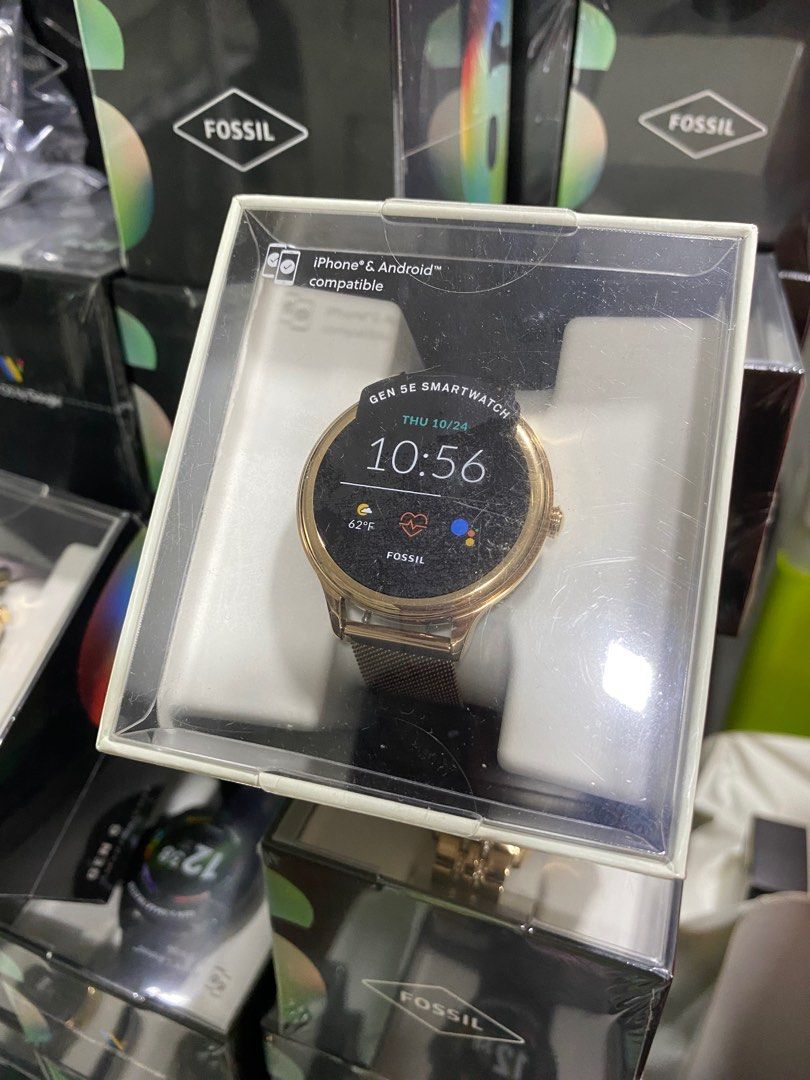 Special Sale Fossil Gen 5E Smartwatch Rose Gold Tone Stainless