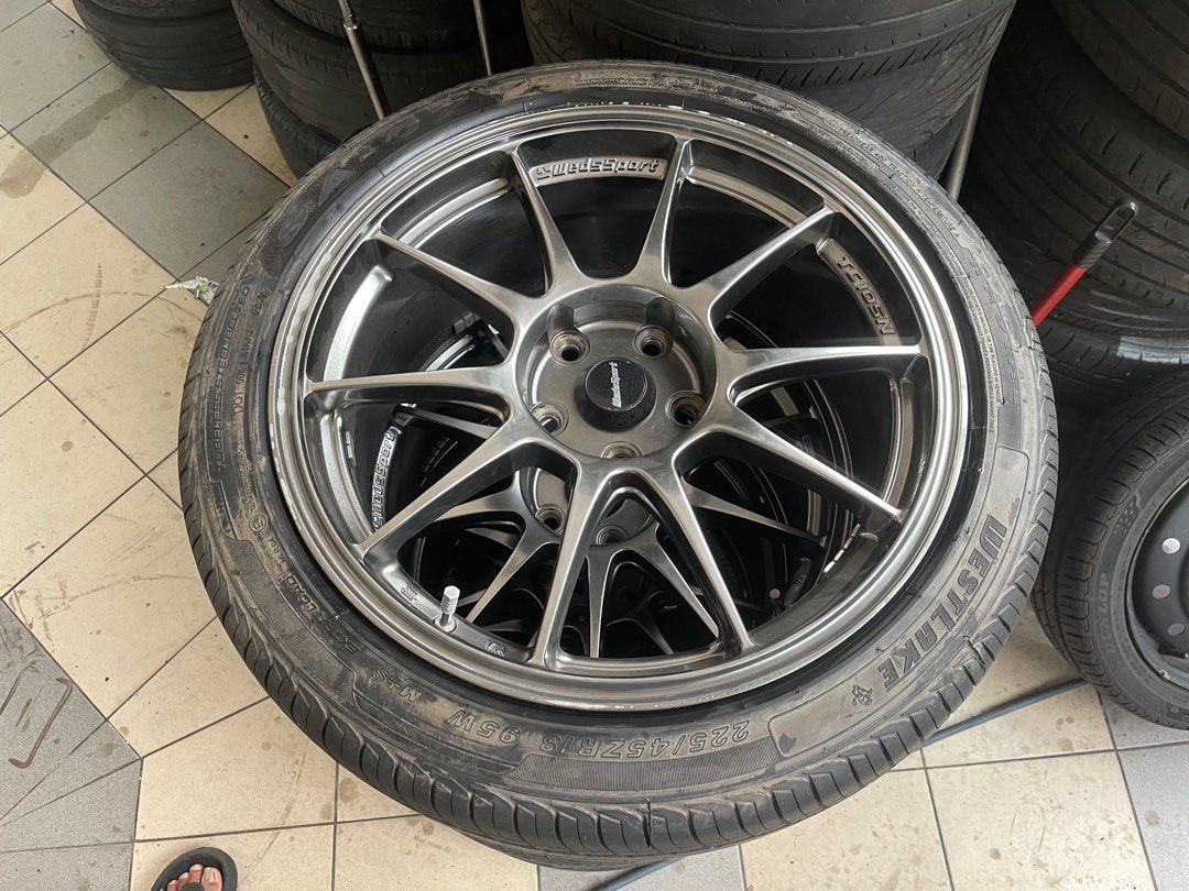18 Inch TC105N Sport Rim Siap Tyre!!, Auto Accessories on Carousell
