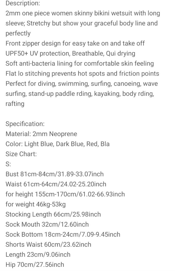 2mm Neoprene Breathable Wet Suit Diving Bikini Thermal Swimwear for Women