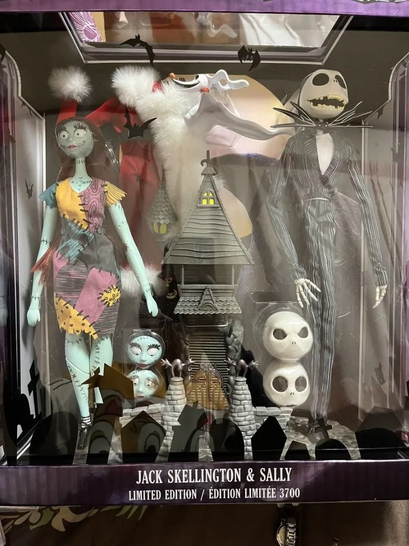 怪誕城30週年限量套裝The Nightmare Before Christmas 30th Anniversary Limited Edition  Doll Set, 興趣及遊戲, 玩具& 遊戲類- Carousell