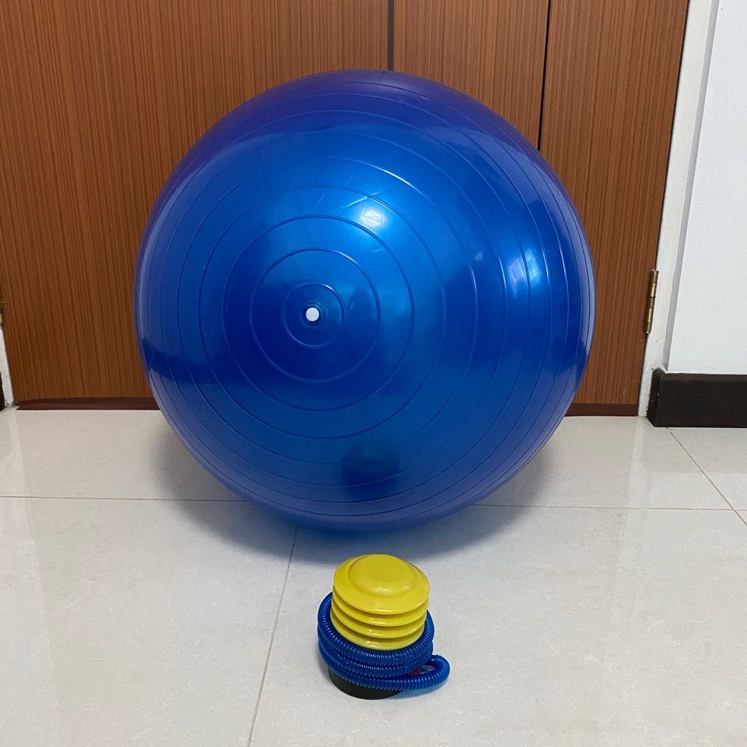 Exercise ball cheap air pump