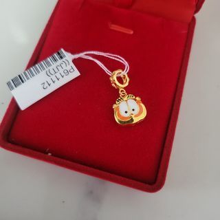 916 Gold Garfield Charm